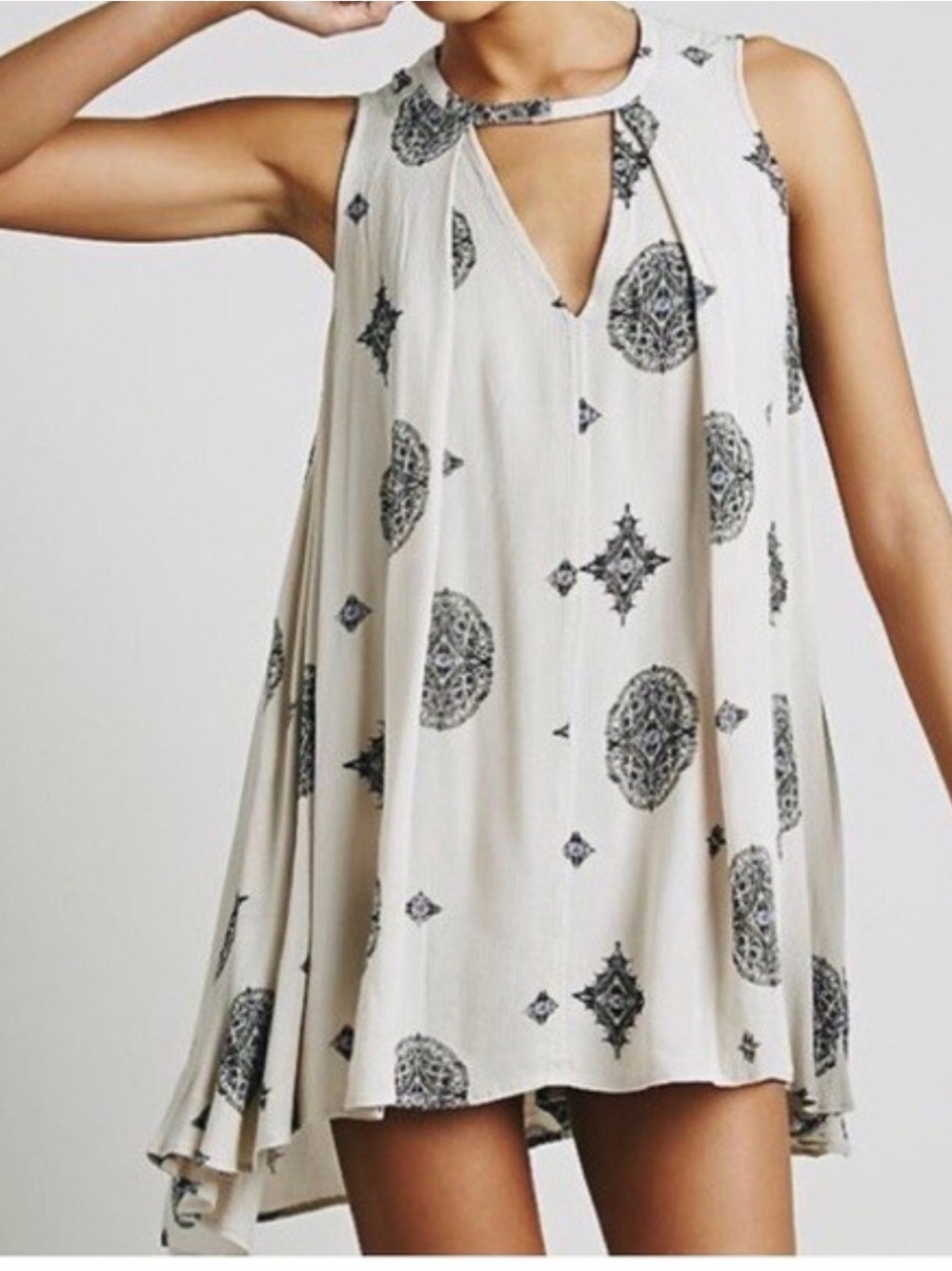 Free People tree swing medallion tunic mini dress - Picture 1 of 9
